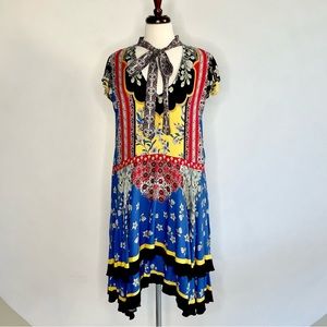 Alice+Olivia Mixed Print Dress, Large